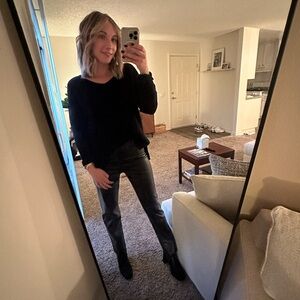 BROWN faux leather pants